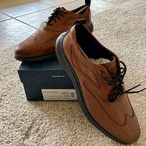 Cole Haan 3.zerogrand wingtip Oxford British Tan 10.5